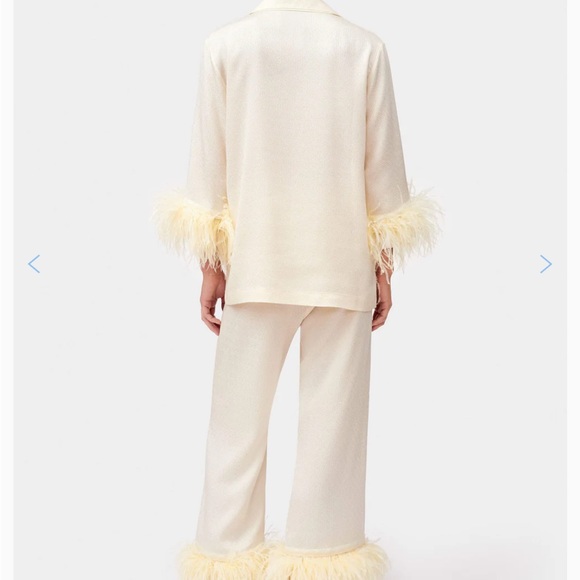 Jacquard Pajamas with Feathers - Picture 2 of 6